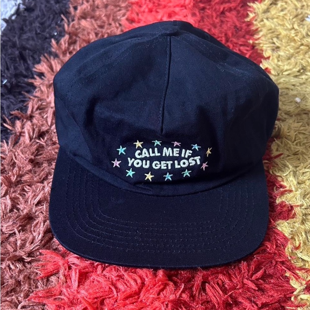 Black Tyler the Creator CMIFGL Cap with Embroidered Stars